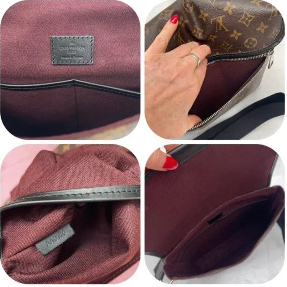 NWT Louis Vuitton Monogram Macassar Canvas Bass MM Messenger/crossbody Bag - Picture 7 of 17
